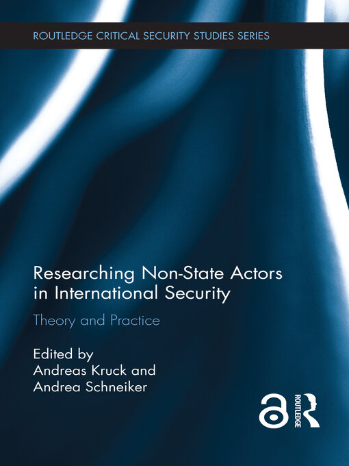 Title details for Researching Non-state Actors in International Security by Andreas Kruck - Available